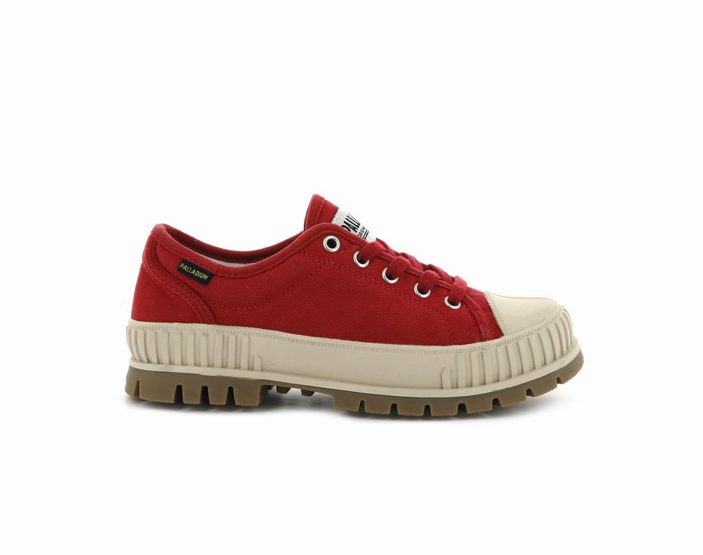 Palladium Pallashock Og Mens Low Top Sneakers Red Australia [MLRDOI-178]